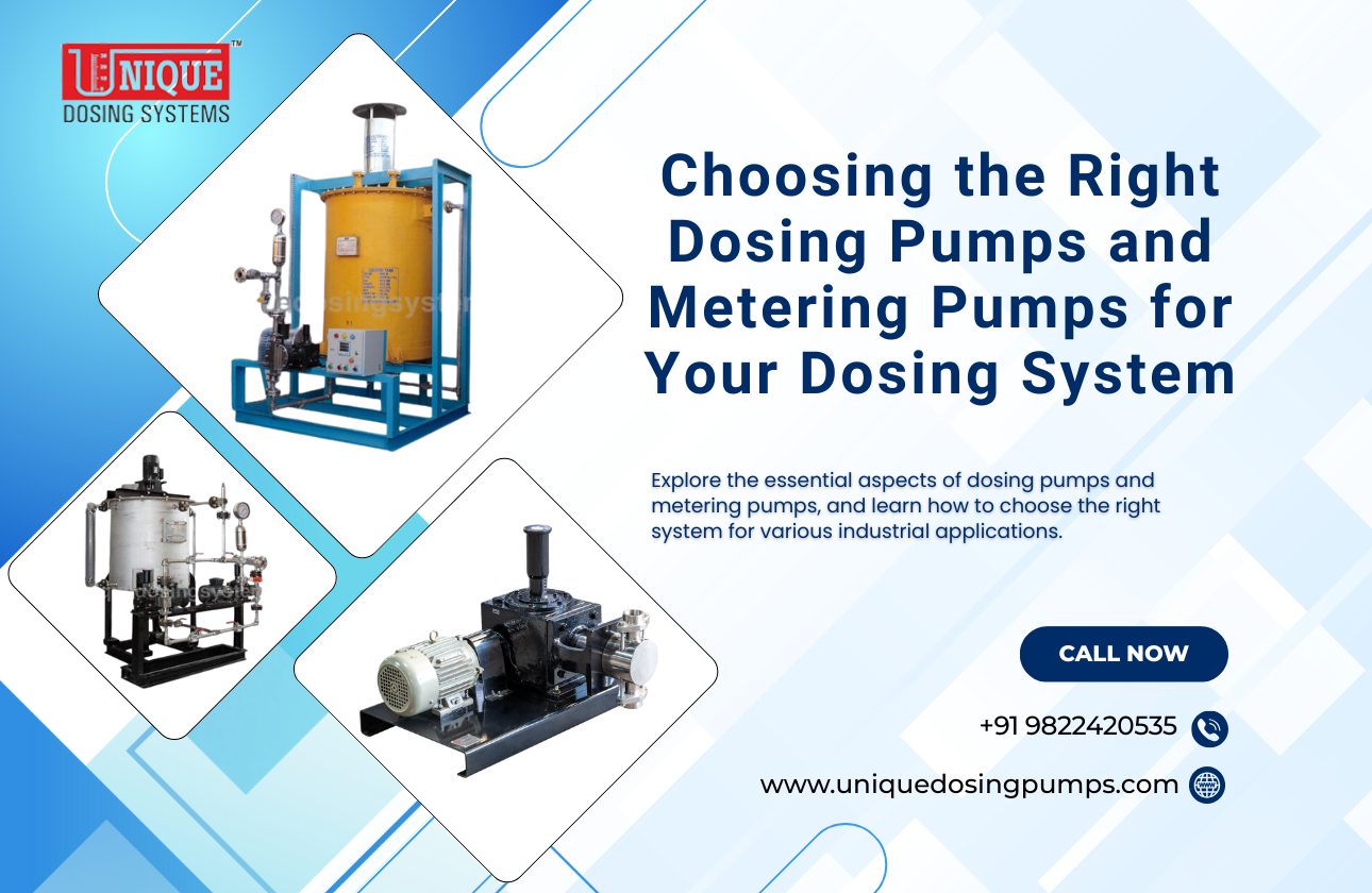 Choosing the Right Dosing Pumps and Metering Pumps for Your Dosing System